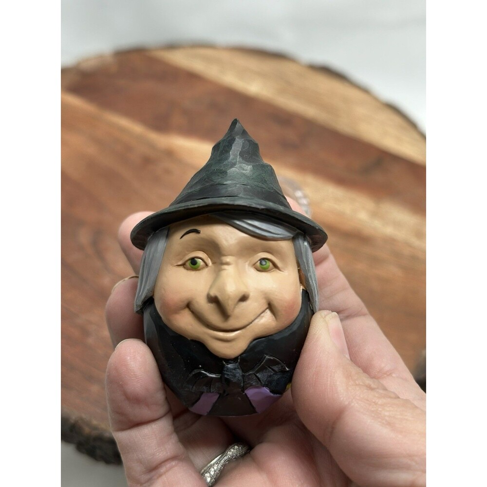 Jim Shore A Friendly Scare Is In The Air Halloween Egg Enesco Witch Witchy